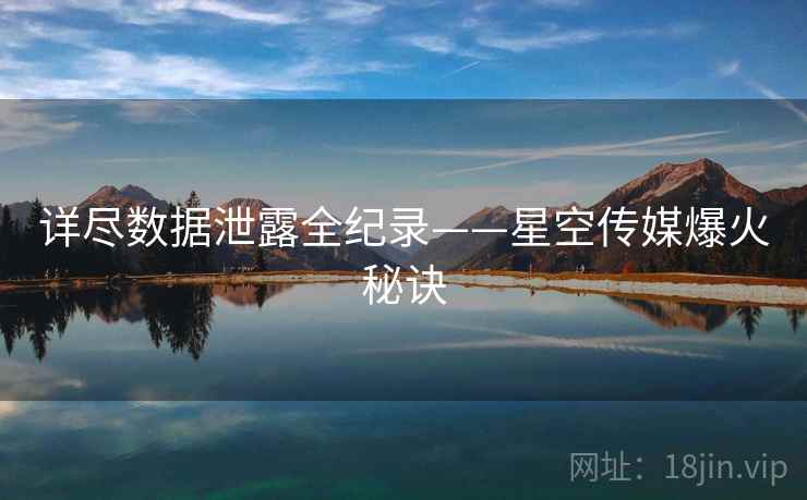 详尽数据泄露全纪录——星空传媒爆火秘诀