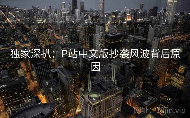 独家深扒：P站中文版抄袭风波背后原因
