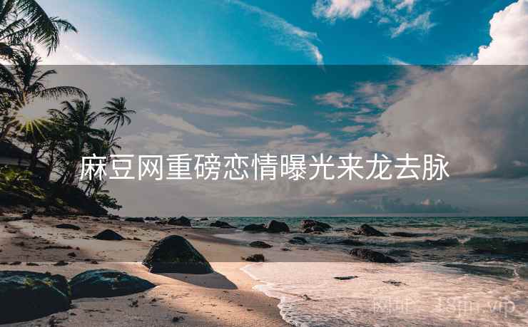 麻豆网重磅恋情曝光来龙去脉