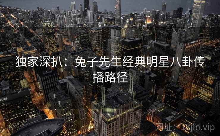 独家深扒：兔子先生经典明星八卦传播路径