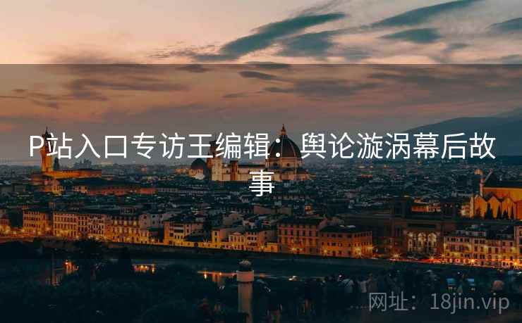 P站入口专访王编辑：舆论漩涡幕后故事