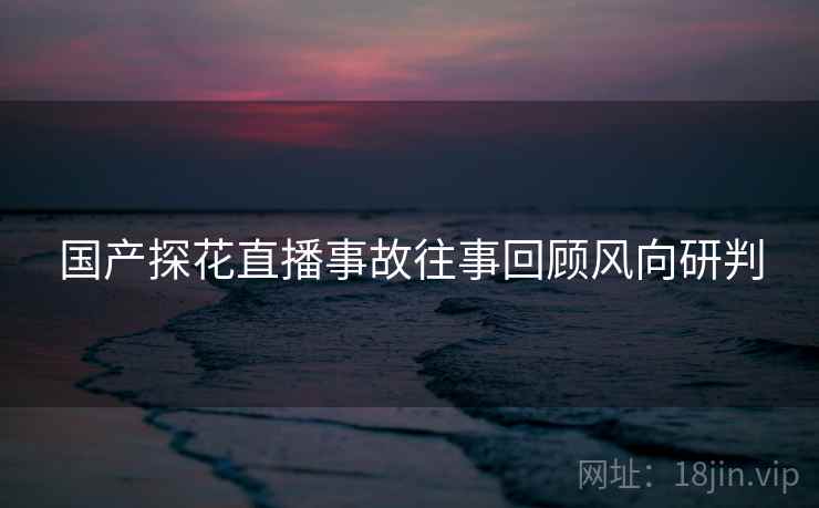 国产探花直播事故往事回顾风向研判